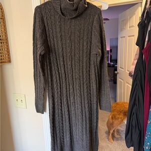 a new day Charcoal Long Sleeve Knit Dress